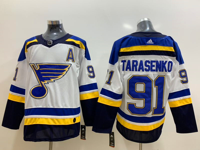 Men's St. Louis Blues Vladmir Tarasenko #91 White Breakaway Jersey